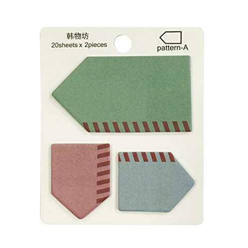 Wrapables Talking Bubble Memo Sticky Notes (Set of 2), Arrows and Grid