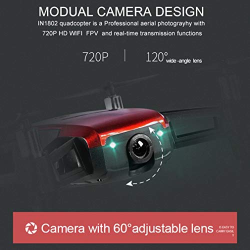 shepoIseven IN1802 Stylish Shape Drone WiFi Quadcopter Drone Mobile Remote Control 720P HD Camera Headless Mode Helicopter