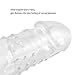Couple Membrum Penis Case Cover Dick Overstriking Erection Ipsism Sexual Intrest Stick Wand Fun Rod Sleeve - Transparent。700828933947