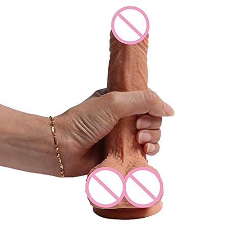18 CM Dual Layer Dildo Haut wie Silikon Riesige Realistische Dildo Künstliche Penis Cock Pussy Plug-massagegerät Sex Produkt 