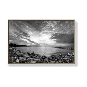 Canvas Wall Art for Living Room, Bedroom Seaside Framed Canvas Prints for Home Decoration Ready to Hang - 16x24 inches