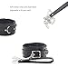 Leather Choker Collar Soft Fur Lining Necklace and Leash For Women Men