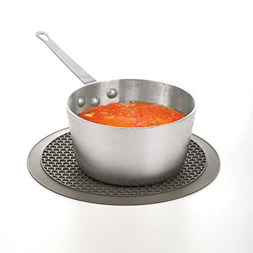 Prep Solutions by Progressive Microwave Multi-Mat, Non-Stick Heat Resistant, 12" Inch Diameter, Protect From Spill Overs, Dishwasher Safe, Splatter Guard, Drying Mat, Trivet, Jar Opener, Hot Pad - Thumbnail 6