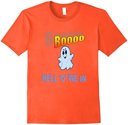 Mens Halloween T sirts Large Orange