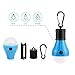 Zoojee Studio YG-310 Camping Lights Bulb-4 Pack and 4 Colors (Orange, Blue, Red & Green) Camping Lantern-1.97X4.72 Inch Portable Hanging Tent Lights Bulb, Bateery Powered Lantern