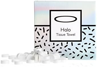 Compressed Coin Tissue 500pcs Box: Travel Face &amp; Body Cleansing Tissues for Toilet, Car, Camping - Disposable Sanitary Hand &amp; Facial Towelettes - Sterile Sensitive Skin Wipes for Baby or Kids