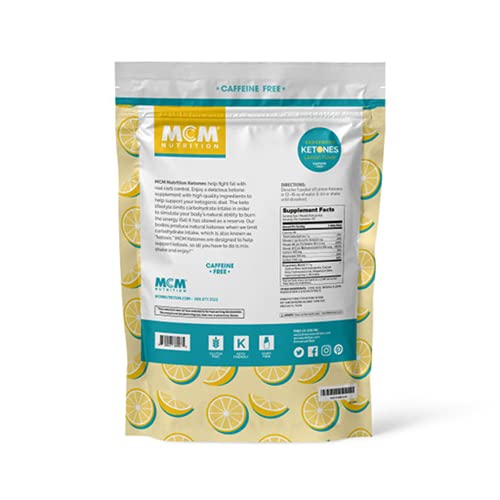 MCM Nutrition Exogenous Ketones Powder and BHB Caffeine Free (Lemon