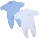 2 I'm a Little Miracle Preemie Early Baby Clothes Sleeper Footie 1.5 - 7.5lb