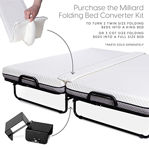 Milliard Deluxe Diplomat Folding Bed Twin Size with Luxurious