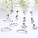 Hanpabum 16-18G 7Pairs Stainless Steel Ear Cartilage Earrings CZ Ear Cuffs Climber Earrings Tragus Stud Earrings for Women