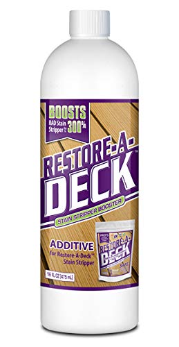 Restore-A-Deck Stain Stripper, Wood Brightener, Booster, Thickening Gel Combo Pack