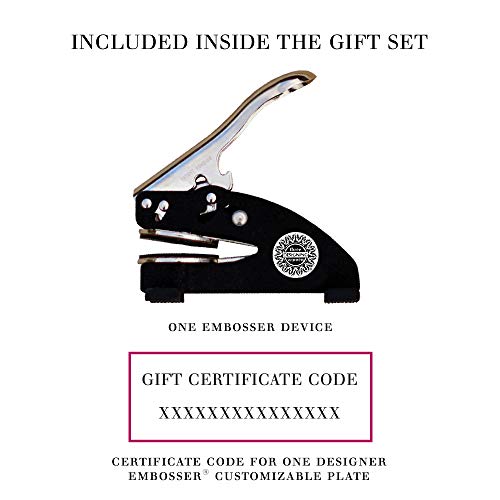 Three Designing Women CLCERT-EMB Personalized Custom Embosser Gift Box