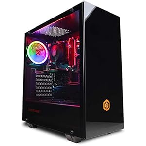 CyberpowerPC-Wyvern-Gaming-PC-Intel-Core-i5-9400F-Nvidia-GTX-1650-4GB-16GB-RAM-240GB-SSD-1TB-HDD-400W-80-PSU-Wi-Fi-Windows-10-Onyxia-RGB CYBERPOWERPC Wyvern Gaming PC - Intel Core i5-10400F, Nvidia GTX 1650 4GB, 16GB RAM, 500GB NVMe SSD, 450W 80+ PSU, Wi-Fi…