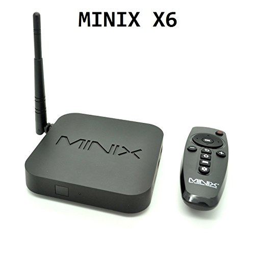 MINIX NEO X6 X6-H(1GB Ram 8GB Rom) MINIX X6 Quad Core Android4.4.2 Smart TV Box 4K 3D Blu-ray ISO Streaming Media Player Mini PC Amlogic2.4GHZ/5.8GHZ Dual Band Wifi Preinstalled XBMC 4K/RMVB/DTS/DOLBY