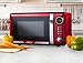 Nostalgia RMO770RED Retro 0.7 Cubic Foot Microwave Oven, Cu.Ft Red