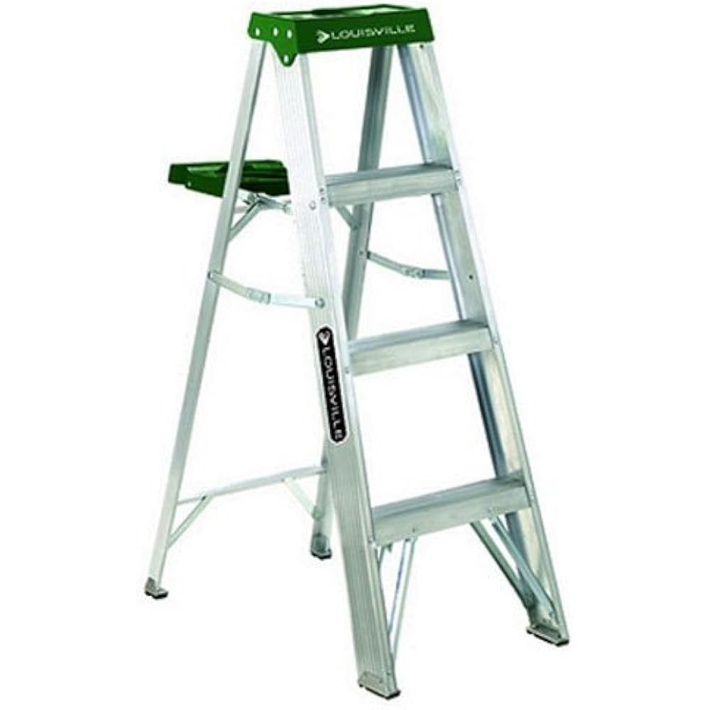 4Foot Aluminum Step Ladder, 225Pound Capacity, AS4004 Ladders eBay