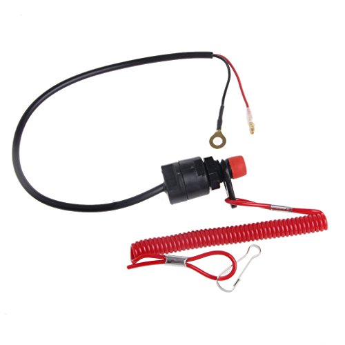 Autone Safety Tether Lanyard Motorcycle Universal Boat Outboard Motor Kill Stop Switch - Thumbnail 3