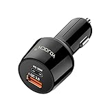 USB C Car Charger with Power Delivery 30W PD QC2.0 USB-C and 18W Quick Charge 3.0 USB Car Charger Adapter for Macbook iPhone X iPad Google Pixel 2 XL Samsung Galaxy S8 Plus S7 Edge LG Nexus 5X 6P