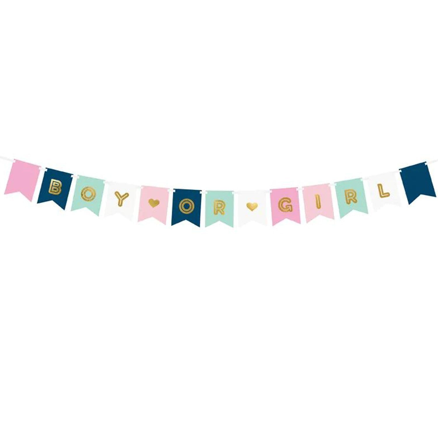 "Boy or Girl" Banner in Pastel Shades