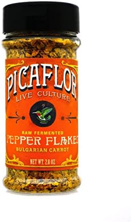 Picaflor Organic Bulgarian Carrot Pepper Flakes - Bold Flavor Similar to Kimchi (Net. Wt. 2.4oz)