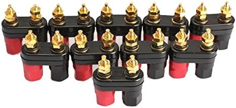 IRISFLY 10pcs Terminal Binding Post Power Amplifier 2-way Banana Plug Jack