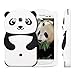 kwmobile Panda Black/White Silicone Case Compatible with Samsung Galaxy S3 / S3 Neo - Soft Silicone Gel Protective Cover with Cute Design