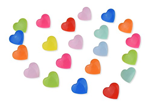 150 Complete Sets Snap Kits Plastic Resin Snap Fastener Buttons KAM T5 Size 20 (1/2") Heart Shape Assorted Rainbow Colors