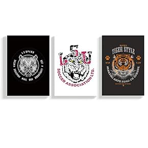 3 Panel Canvas Wall Art Wild Forest Leopard Canvas Prints Painting Wall Decor for Living Room Wooden Framed Home Decorations - 16"x24" x 3 Panels