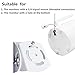 Baby Monitor Wall Mount for Infant Optics DXR-8,Adjustable Angle Mounting Brackets for Motorola,Babysense,HelloBaby and Most Universal Camera Stand Indoor Wide Angle Aluminum Alloy Material(White)