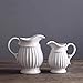 D'vine Dev 9 Inches White Ceramic Decorative Pitcher Flower Vase for Flower Bouquet - Ideal for Fresh Bouquets, Floral Arrangement, Home Decoration Vase