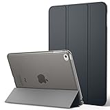 MoKo Case for iPad Mini 4 - Slim Lightweight Smart-shell Stand Cover with Translucent Frosted Back Protector for Apple iPad Mini 4 7.9 inch 2015 Release Tablet, Space GRAY (with Auto Wake/Sleep)