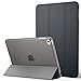 MoKo iPad Mini 4 Case - Slim Lightweight Shell Stand Cover with Translucent Frosted Back Protector for Apple iPad Mini 4 7.9 inch 2015 Release Tablet, Space GRAY (with Auto Wake/Sleep)