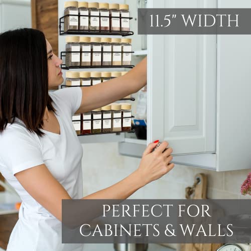 ZICOTO Space Saving Spice Rack Organizer for or Wall Mounts