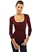 PattyBoutik Women's Scoop Neck Button Studs Sweater
