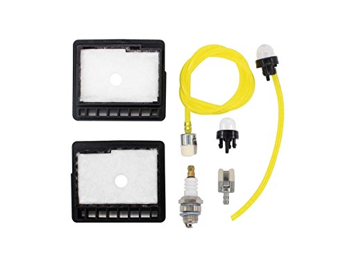 MOTOKU Air Filter Fuel Line Primer Bulb Spark Plug Repower Tune-Up Kit For Echo CS-300 CS-301 CS-305 CS-306 CS-340 CS-341 CS-345 CS-346 CS-3000 CS-3400 CS-3450 Chainsaw Gas Saw Replaces 90076 90149Y