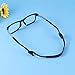 TINKSKY Eyeglasses Sunglasses Anti Slip Elastic Silicone Strap (Black)