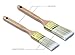 The Shop 1220 Large paint brushes-Set of 2 painting brush for acrylic, chalk and oil paints- great for wall, furniture and canvas, can be use by artist and painters, Tip is angled and fine. Washable