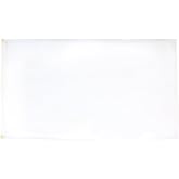 AZ FLAG Plain White Flag 5x8 ft 100D Polyester 2 Grommets | Indoor and outdoor use White Solid color 250x150 cm decorative flag double stitched seams and reinforced edges