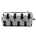 LParkin Cute Black Cat Pencil Case Pouch Gift Bag Storage Makeup Case Cosmetics Stationary Kawaii Pencil Box Office Travel Zipper Closure Portable Multi-Purpose