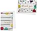 Juvale Thank You Cards with Envelopes - 4 x 6-Inch, 48-Pack, White Watercolor Floral - Blank Note Set for Weddings