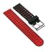 Moretek 20 mm Gear S2 Classic Smart Fitness Watch Band (SM-R732), Silicone Replacement for Samsung Galaxy Gear S2 Classic – Black Red