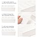 Adjustable Kitchen Drawer Organizer Storage Box Dividers for Jewelry Cabinet Junk Desk Drawer Dividers Organizers Containers, Single Row 2 Sets + Double Rows 2 Sets, White