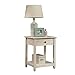 Sauder Edge Water Side Table, Chalked Chestnut finish