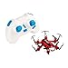 JJRC H20 Nano Hexacopter 2.4G 4CH 6Axis Headless Mode RTF RC Quadcopters with 4 LED lights and 2 batteries Red (Red)