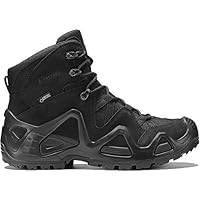Lowa Mens Zephyr Gore-Tex Mid Task Force Military Hiking Leather Boots (12 US, Black)