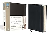 NIV, Journal the Word Bible, Large Print, Hardcover, Black: Reflect, Journal, or Create Art Next to Your Favorite Verses by