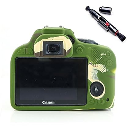 Suave silicona goma funda para cámara funda para Canon 100d ...