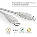 (2 Pack) 3 ft Hi-Speed USB 2.0 Cable Type A Male to Type A Male