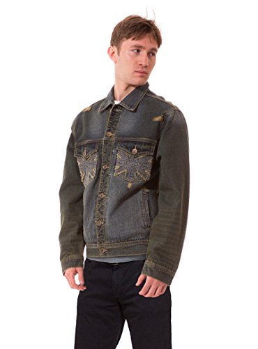 Agile MEN'S Rinsed Wash Denim Trucker Barnes Jacket