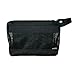 The Fine Living Portable Latex Mesh Shower Caddy Tote Bag, Gym Shower Caddy Hanging Organizer with Metal Hook, Dorm Room Essentials, Travel Toiletries, Camping RV Essentials, Black 12”x3”x8”